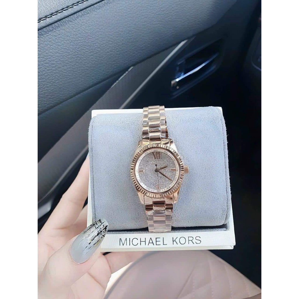 Đồng Hồ Nữ Michael Kors Dây Thép,Size: 26mm,Full Box Hãng,Mang Hơi Hướng Ro.lex Cực Kỳ Sang Trọng