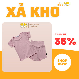 Bộ Minky mom chính hãng cộc tay cạp cao cho bé chất thun lạnh pettit size từ 3 đến 5 tuổi - HK KIDS (2020)