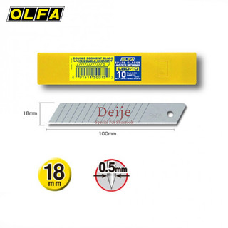 Lưỡi dao Nhật OLFA LBD-10 có 15 cạnh bẻ lưỡi (hộp 10 lưỡi dao)