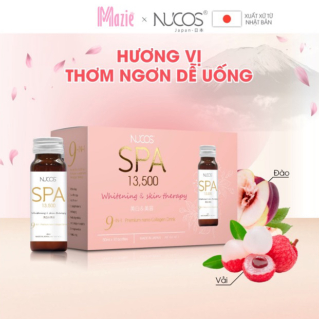 Collagen chống lão hoá căng bóng da Nucos Spa 13500 50ml x 10 chai