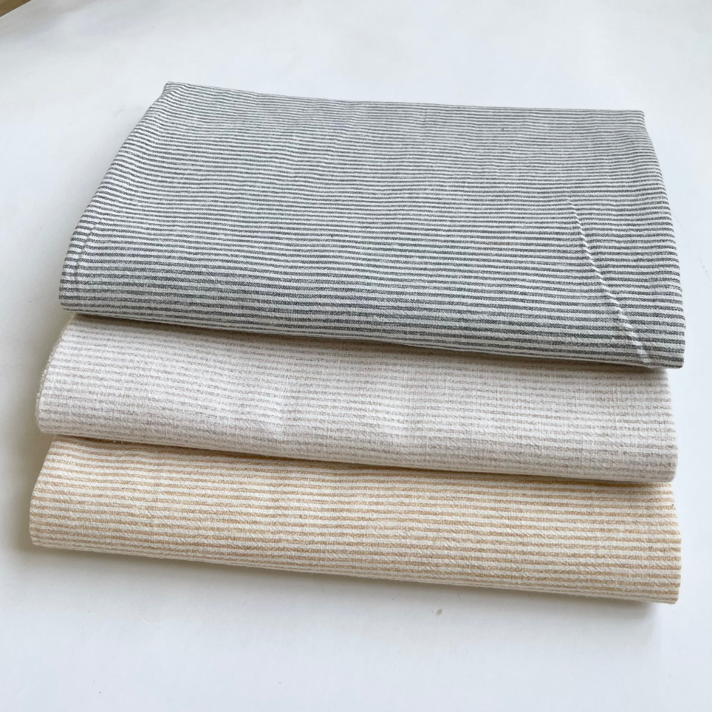 Linen sọc hàn mẫu mới Nhà vải Linen
