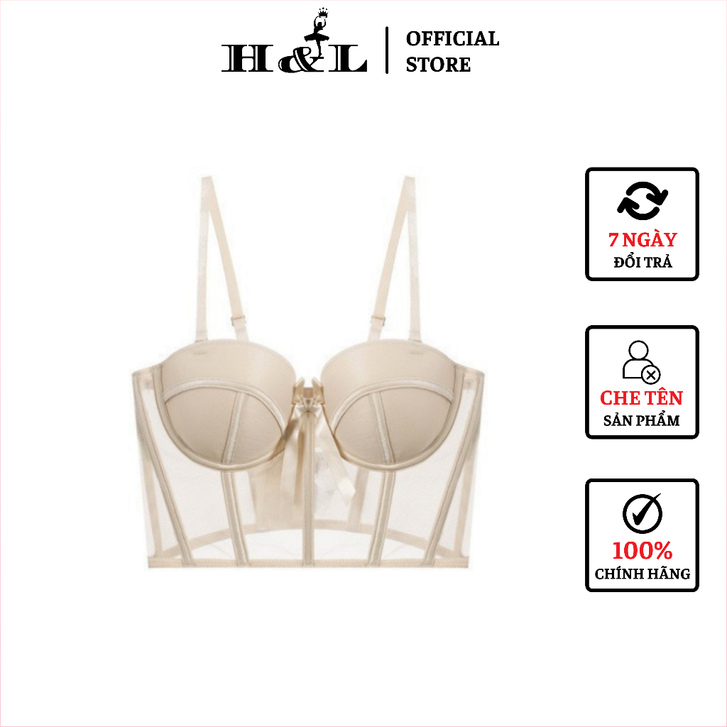 Áo ngực nâng ngực có gọng mút mỏng, lưới thoáng mát gợi cảm quyến rũ HLBOUTIQUE A853