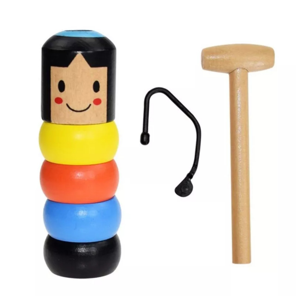 Bộ đồ chơi DARUMA người gỗ bất tử đồ chơi áo thuật  búp bê ma thuật