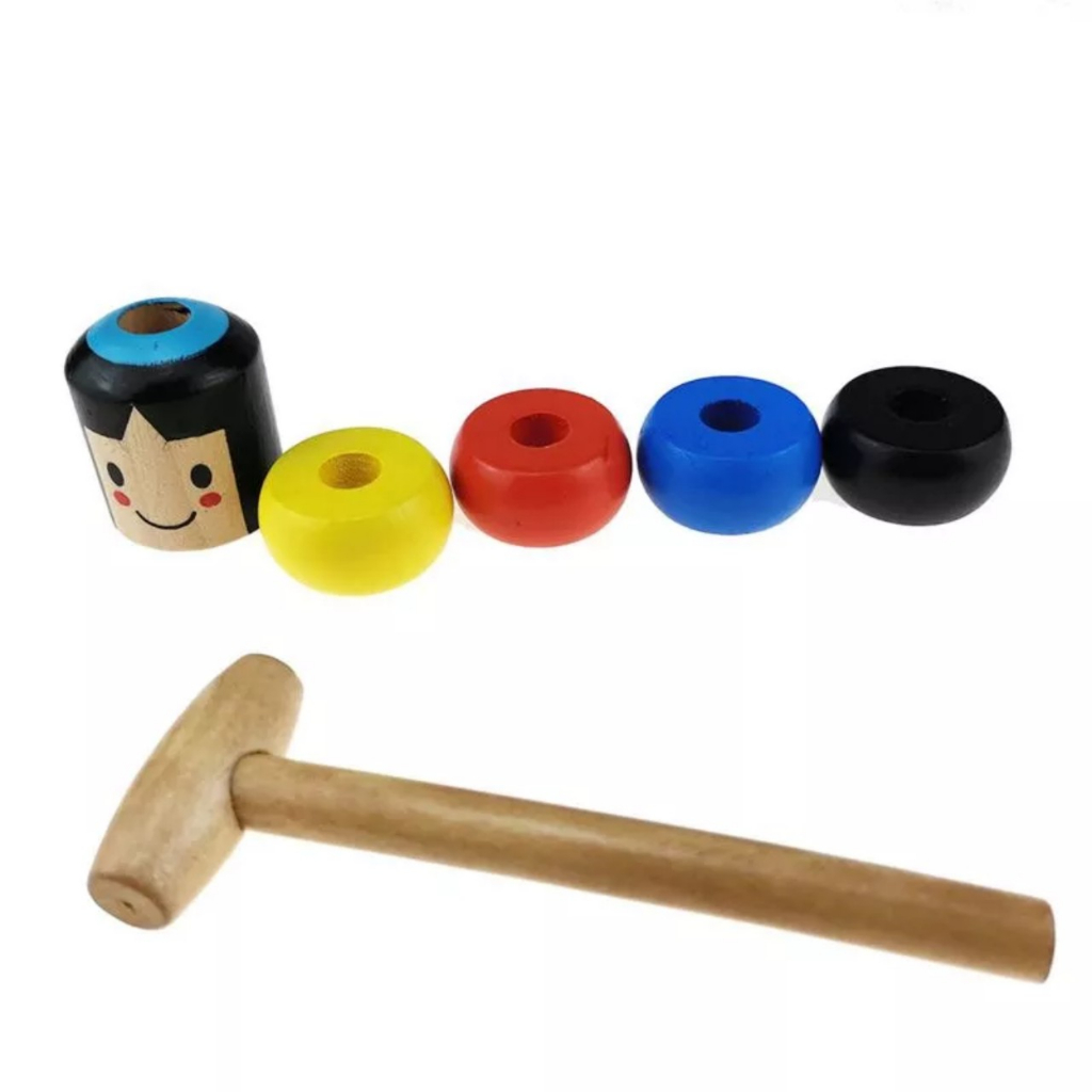 Bộ đồ chơi DARUMA người gỗ bất tử đồ chơi áo thuật  búp bê ma thuật