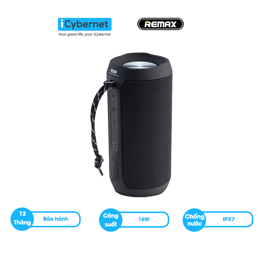 Loa bluetooth Remax RB-M28PRO chống nước công suất 16W bass mạnh, phát nhạc 8h - Hàng chính hãng