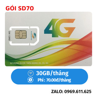 SIM 4G Viettel V90B V120B V150B V200B SD70 SD120 Tốc Độ Siêu Cao Đăng Ký Mạng Dùng Tẹt Ga Cả Tháng Nghe Gọi Free
