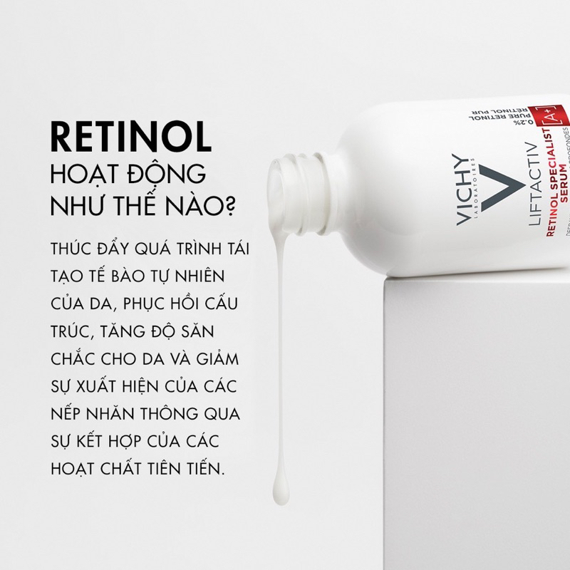 (5ml)Dưỡng chất giảm nếp nhăn và giúp da trông trẻ hơn Vichy Liftactiv Retinol