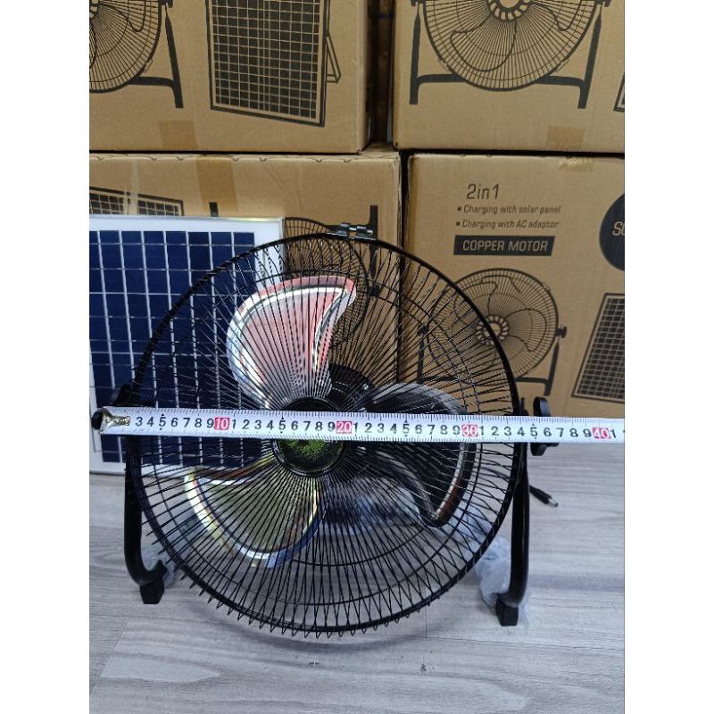 Quạt Tích Điện Năng Lượng Mặt Trời SOLAR FAN pin trâu Động cơ không chổi than