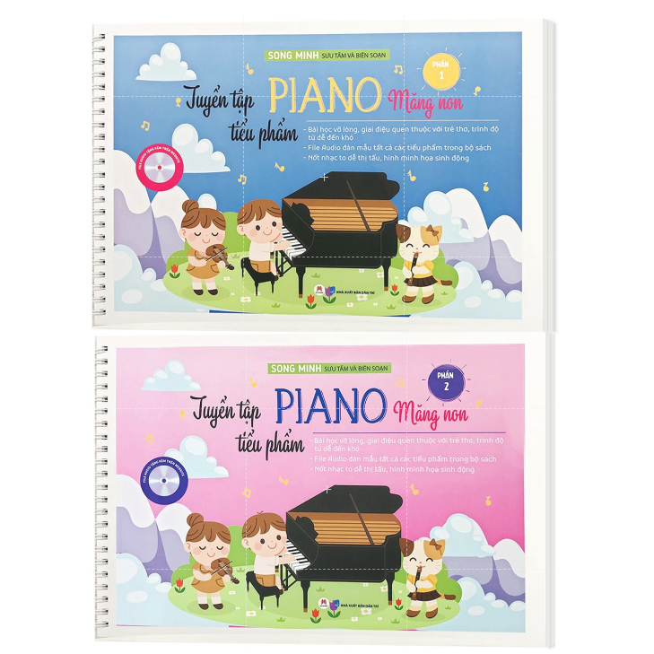 Sách - Combo 2 cuốn Tuyển Tập Tiểu Phẩm Piano Măng Non