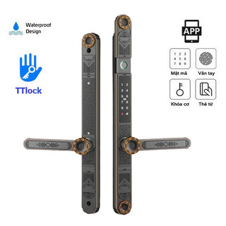 Khoá vân tay cao cấp cho cửa nhôm chống nước App TTLOCK