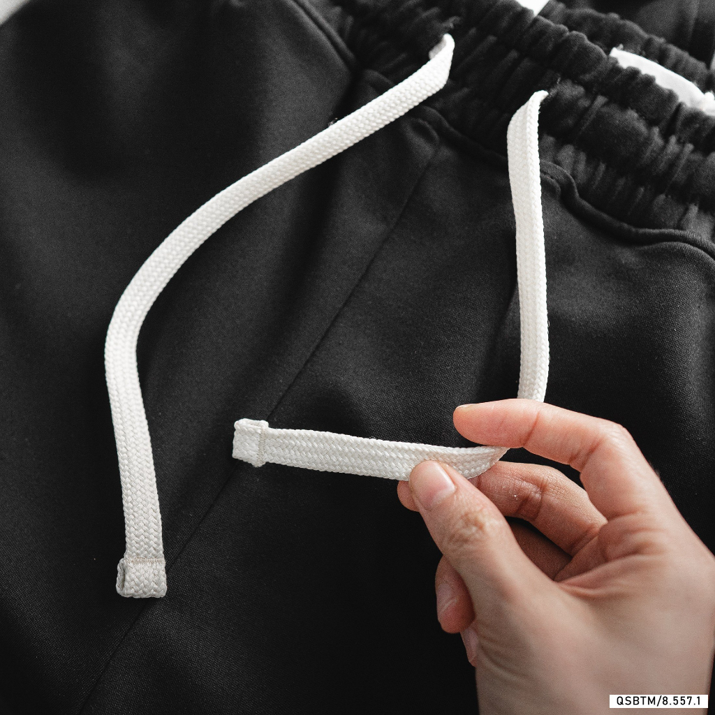 Quần short nỉ kẻ sọc BTM Studios chất cotton umi co giãn - Mã 8.557.1