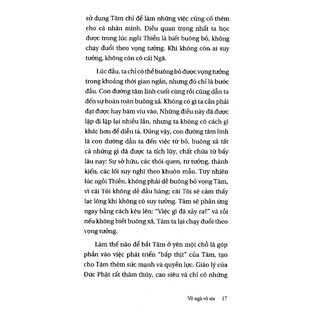 Sách - Vô Ngã Vô Ưu