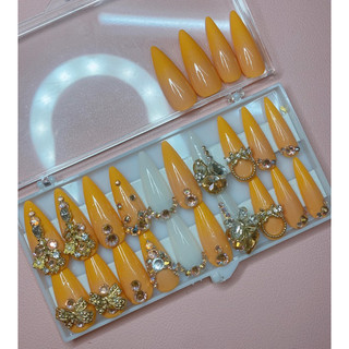 Móng tay giả (ảnh thật)- nail box thiết kế (24 móng kèm 2 loại keo và dũa)