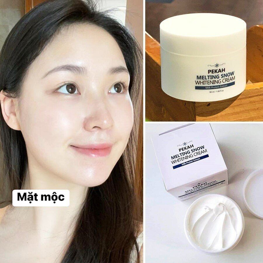 Măng tây baby - Kem Nâng Tone Dưỡng Trắng Da PEKAH MELTING SNOW WHITENING CREAM