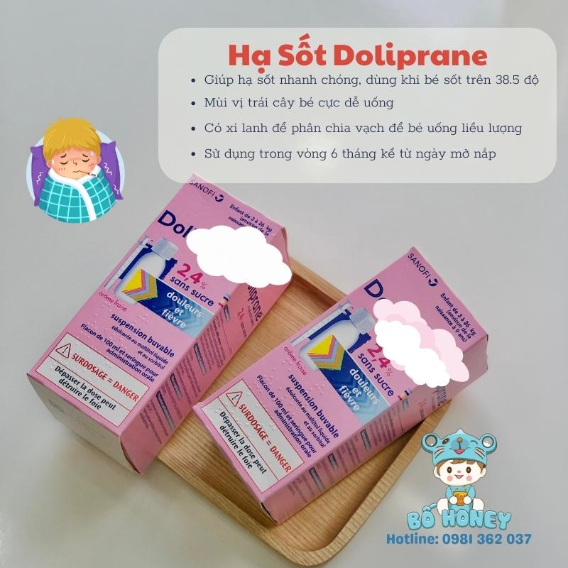 Siro hạ_ sốt Doli_Prane nội địa Pháp- BAY AIR CÓ BILL (DATE 2025)