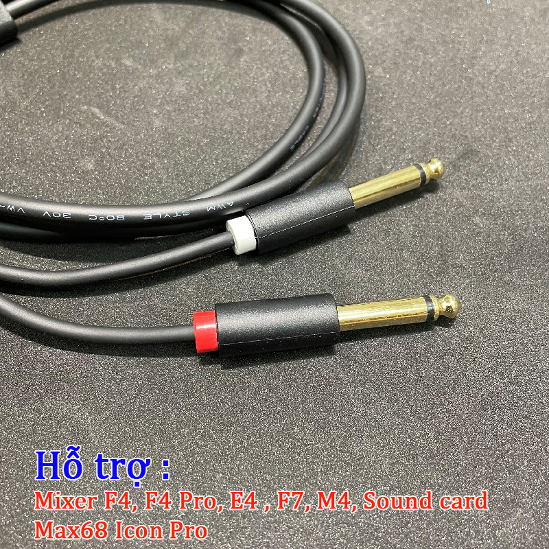 Dây Livestream Chế 1 Đầu 3.5 ra 2 Đầu 6.5 Dùng Cho Mixer,  Icon Pro Âm li- Dây live stream Cao Cấp Chất Lượng