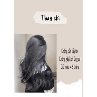 Kem nhuộm tóc màu than chì - không tẩy