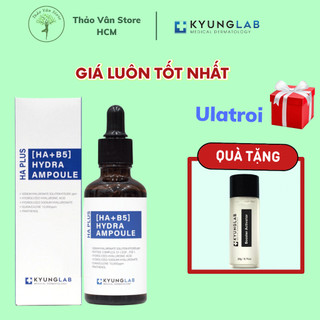 Serum căng bóng da kyung lab chính hãng ha plus, tinh chất cấp nước hydra ampoule 50ml chống lão hóa xóa nhăn