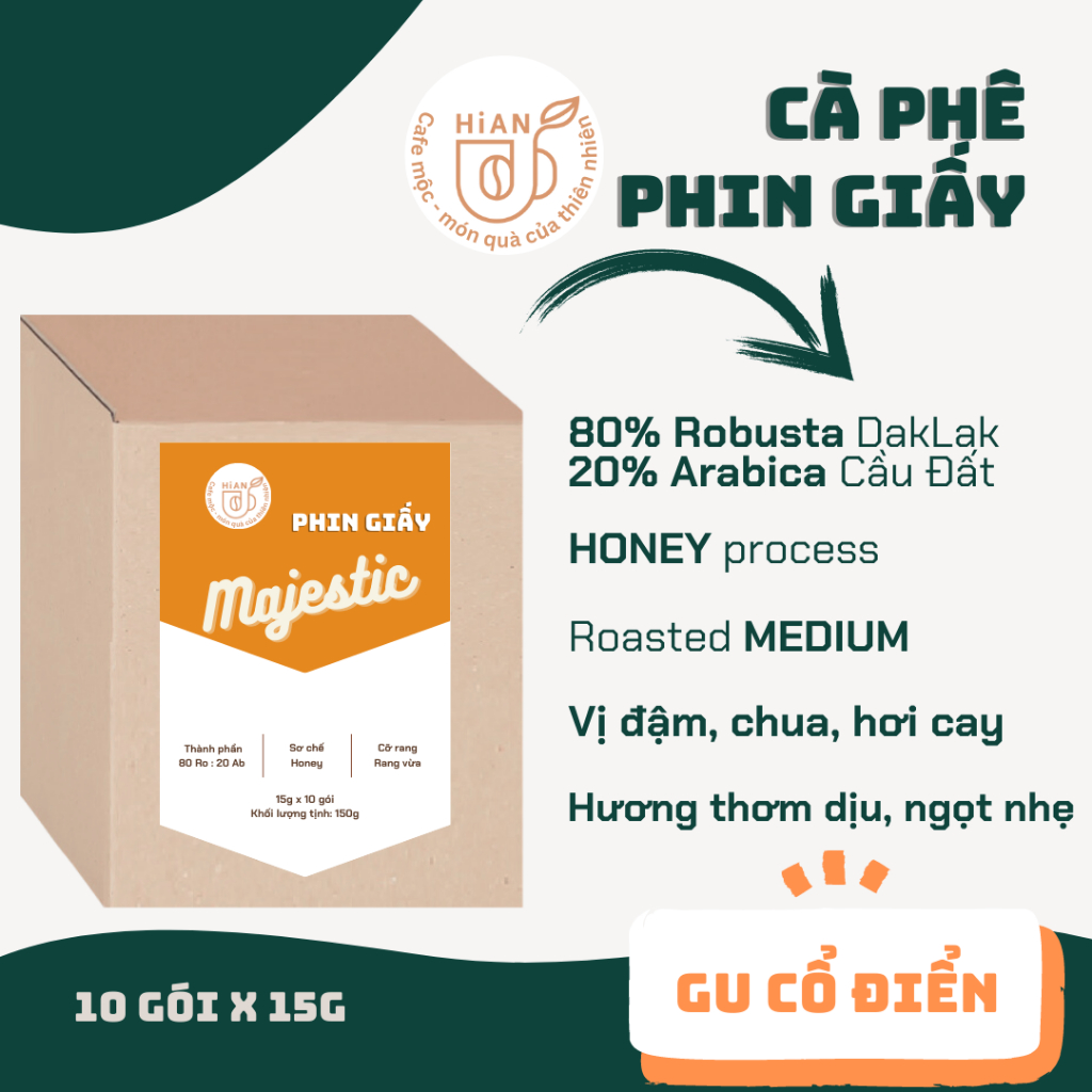 Combo 5 phin giấy cà phê 5 vị tiện lợi du lịch, cà phê phin Việt Nam, cà phê dừa