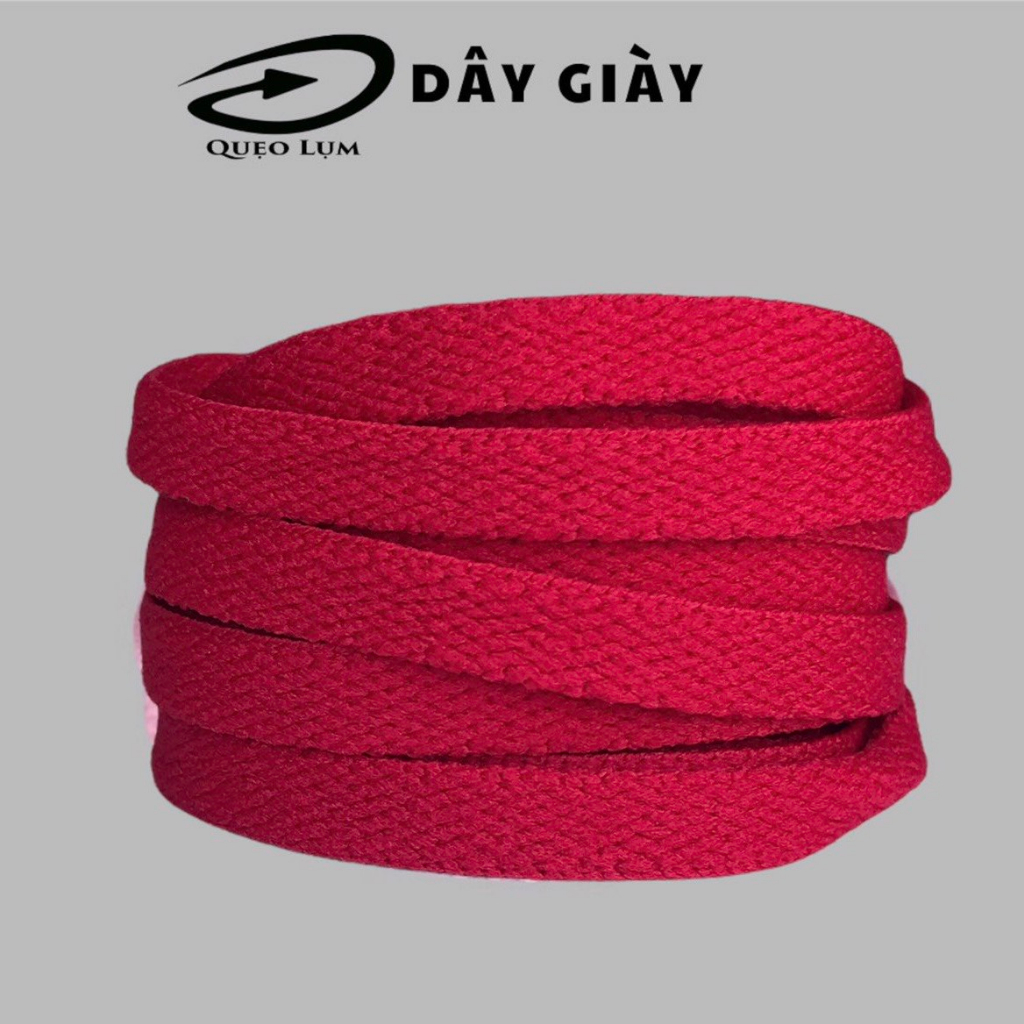 Dây Giày Bản Dẹp dài 120cm bằng vải nhiều màu có thể buộc giày thể thao, bata, boots.