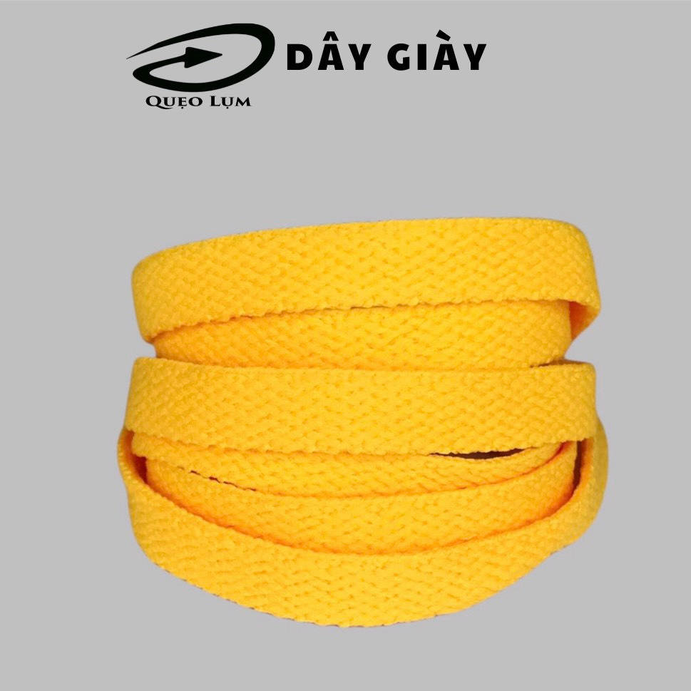 Dây Giày Bản Dẹp dài 120cm bằng vải nhiều màu có thể buộc giày thể thao, bata, boots.