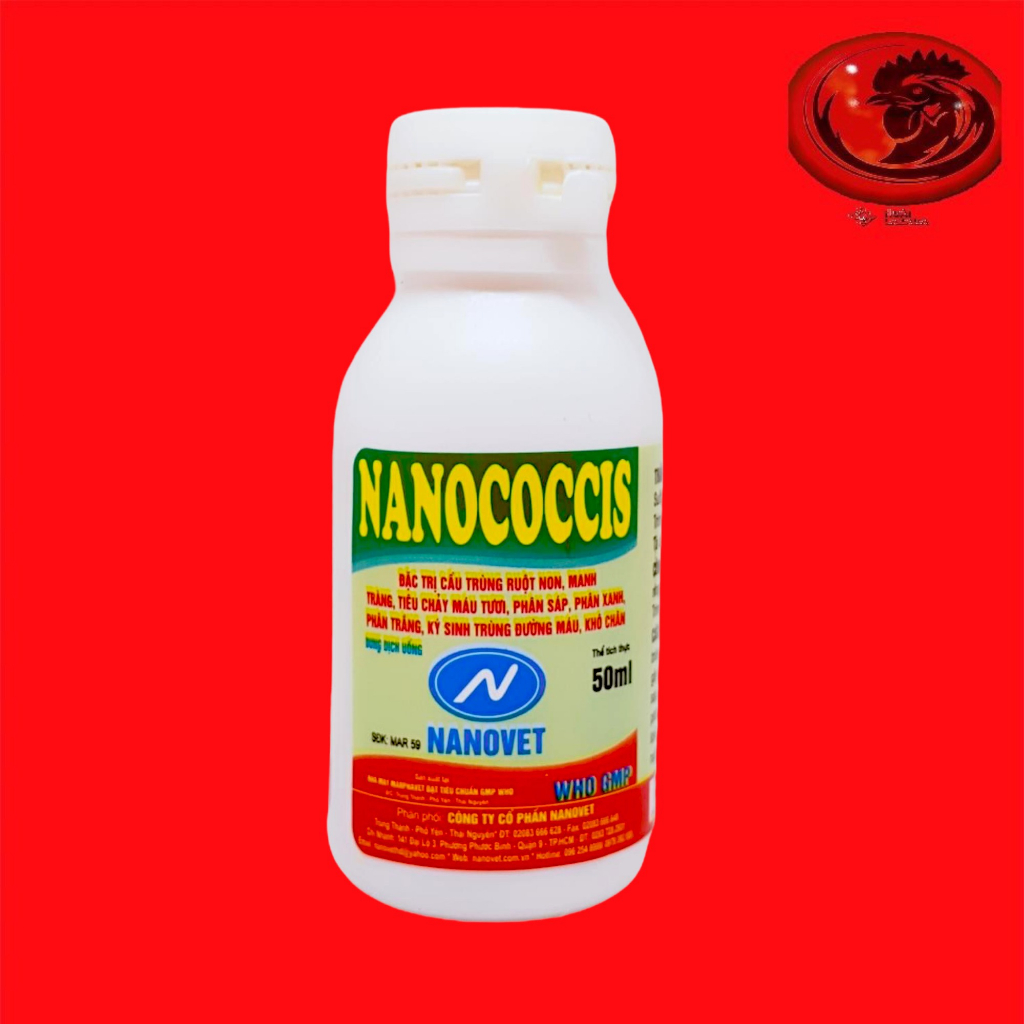 Nanococcis 50ml cầu trùng ruột non, manh tràng, tiêu chảy máu tươi