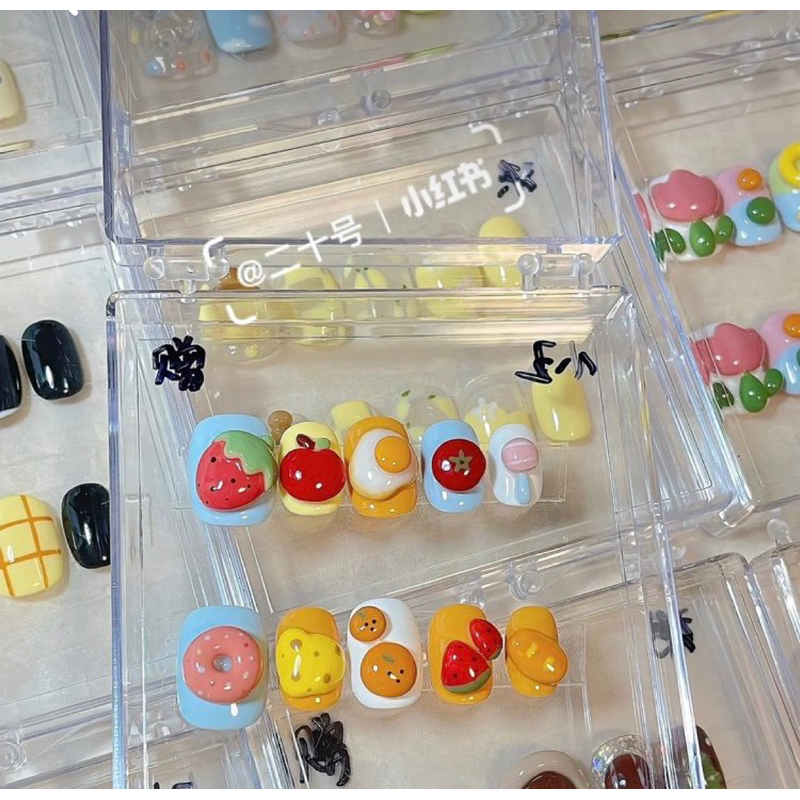 Móng úp trái cây nổi xinh