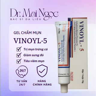 Gel chấm mụn vinoyl-5/10 mụn trứng cá, mụn dậy thì - dr.beauty