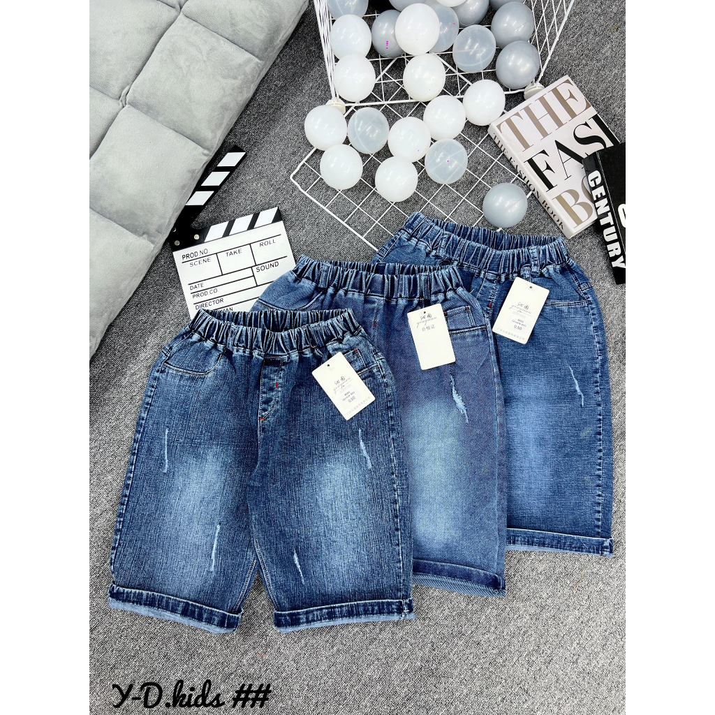 [23 MẪU] SIZE ĐẠI 20-45KG: Quần SOOC jeans đại cồ túi hộp sành điệu cho bé trai - QSJDC