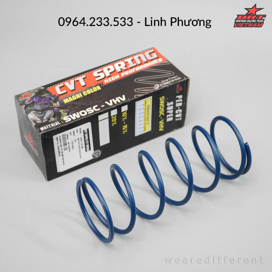 Hàng chính hãng CVT00031 Lò xo nồi CVT Vario 125 ESP 20%
