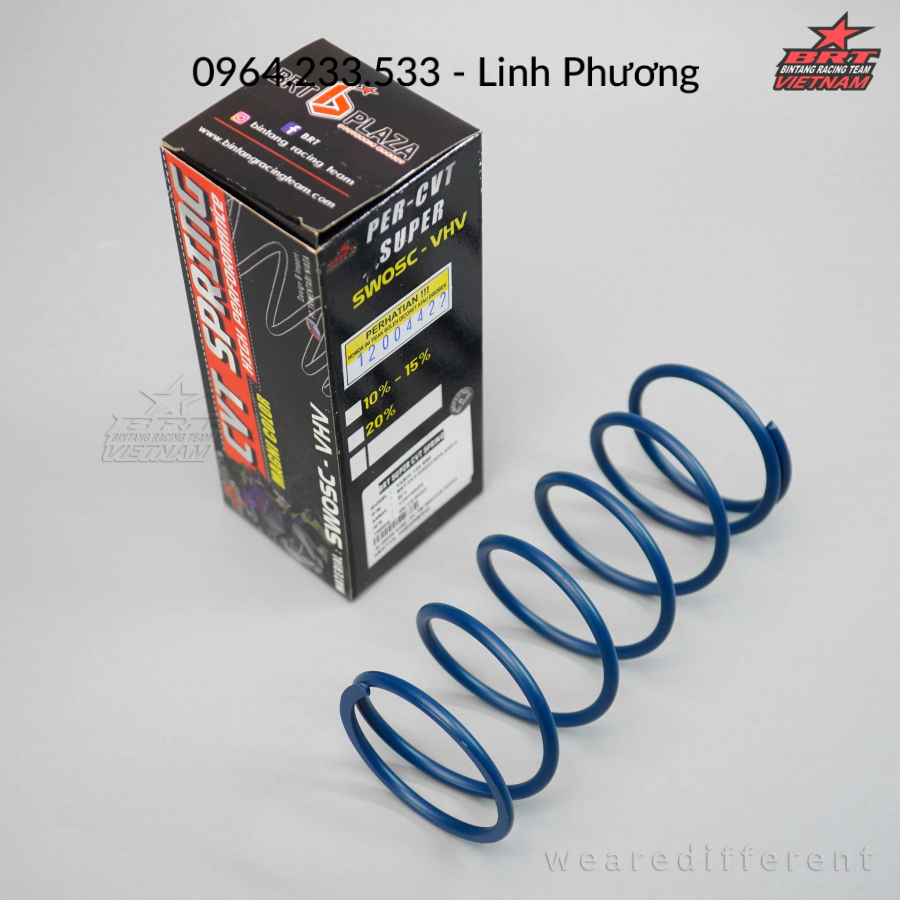 Hàng chính hãng CVT00031 Lò xo nồi CVT Vario 125 ESP 20%