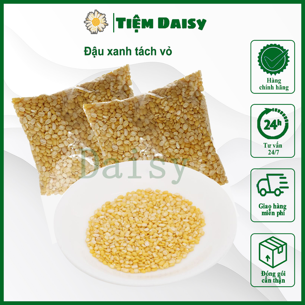 500g Đậu xanh, đỗ xanh tách vỏ