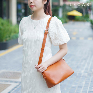 Túi Đeo Chéo/Đeo Vai Da Thật LECAS Cỡ Vừa JAY
