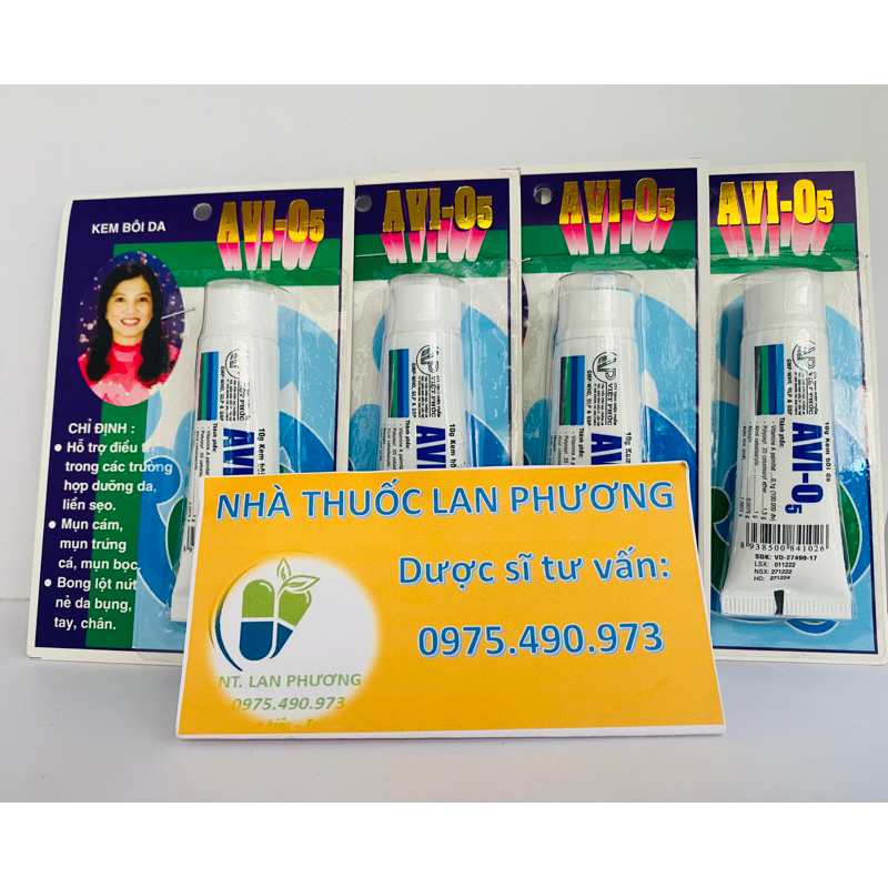 Kem Bôi Da Avi-O5. Típ 10gram.