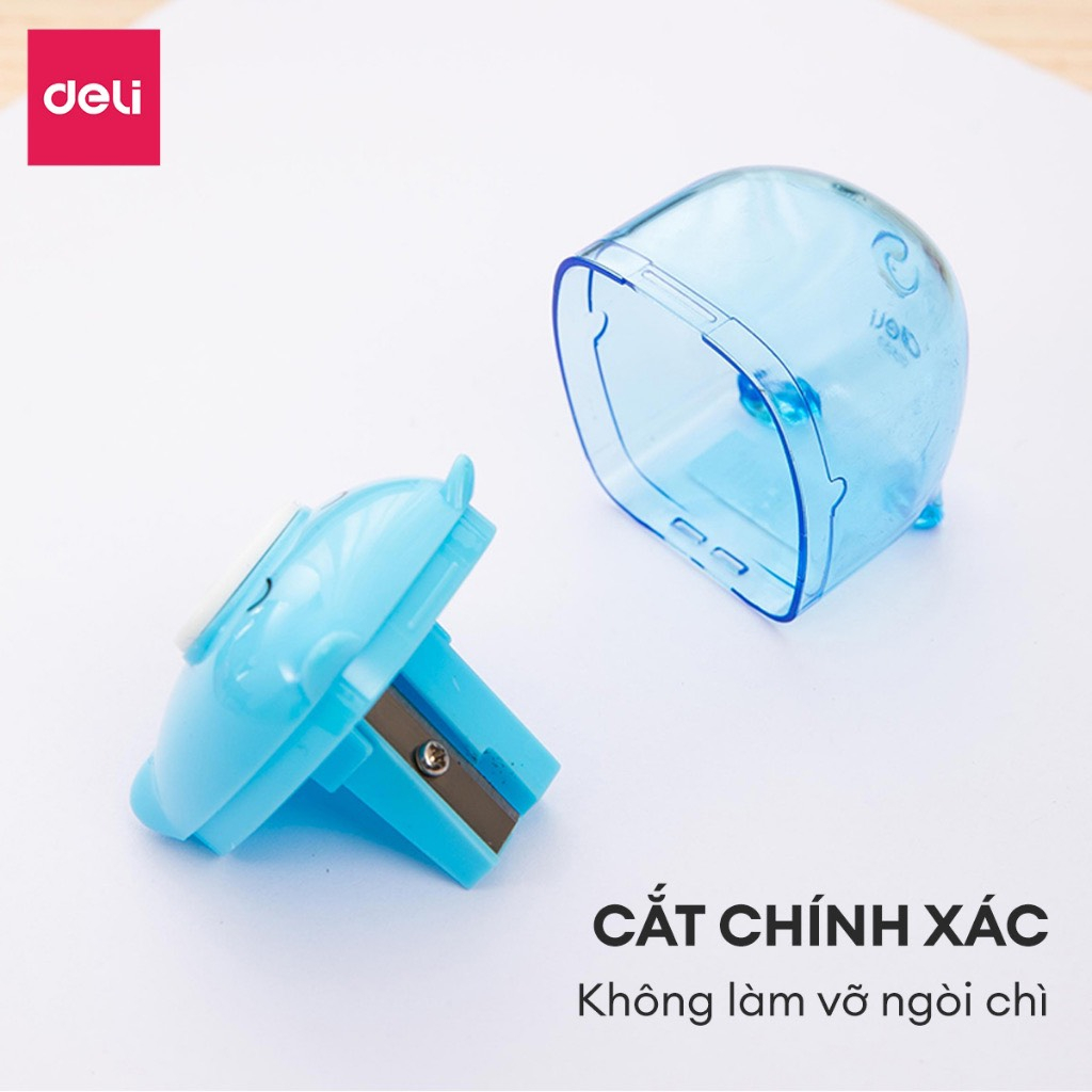 Chuốt bút chì Deli 0557 hình chú heo dễ thương tiện dụng - Gọt chì Hình chú Heo