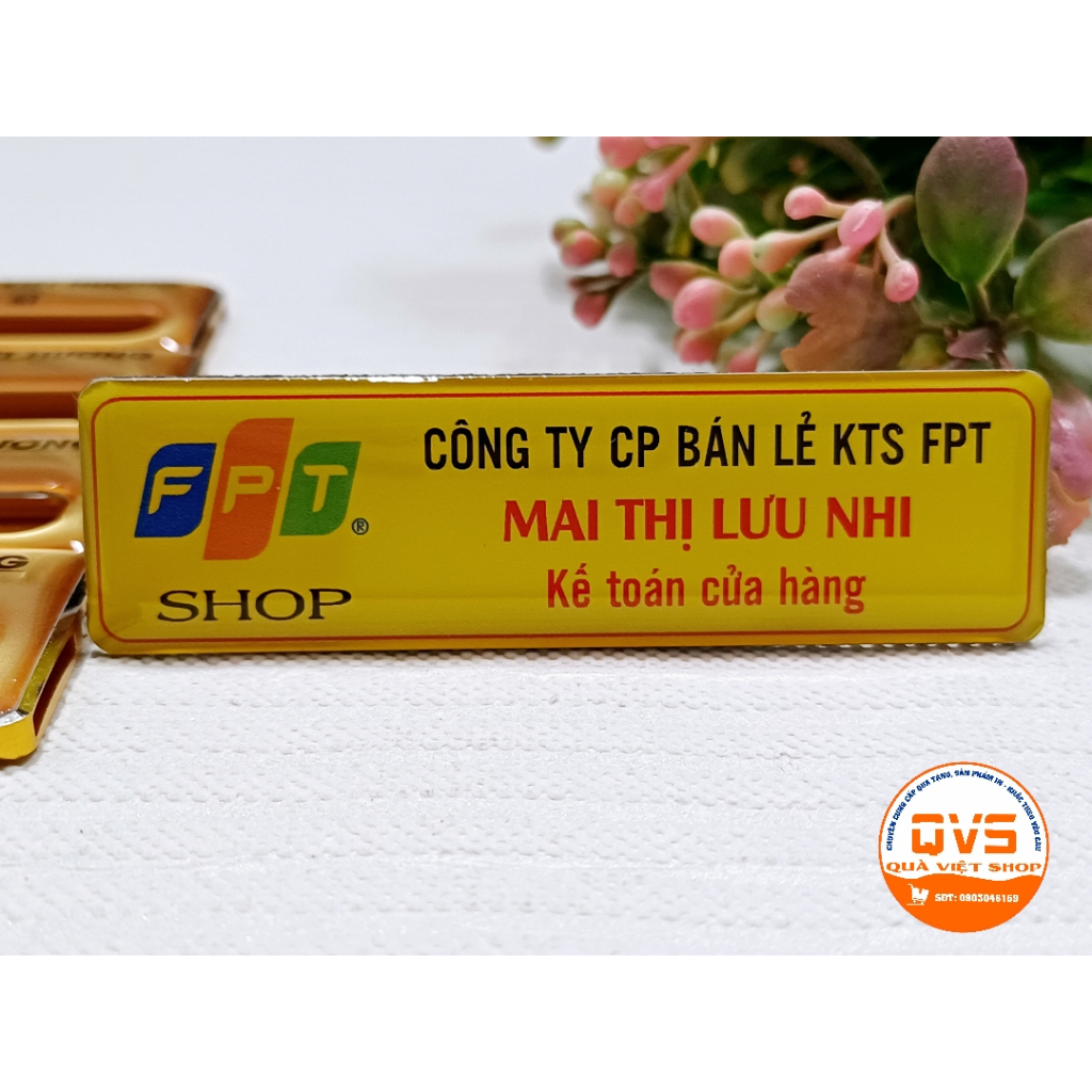 Bảng tên nhân viên - Mẫu FPT - In theo yêu cầu