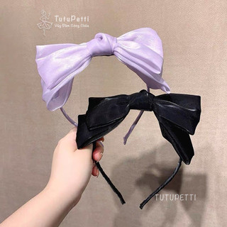 Cài tóc nơ xinh dễ thương đủ màu cho bé Tutupetti