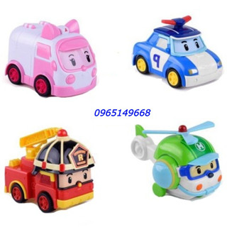 SÉT 4 Ô TÔ ROBO CAR POLI