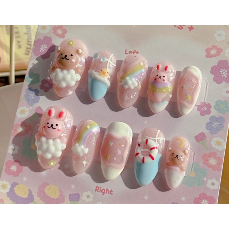 Móng úp thỏ gấu mây