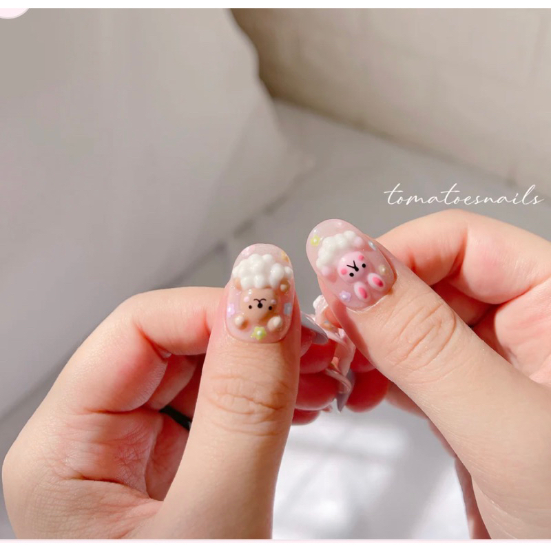 Móng úp thỏ gấu mây