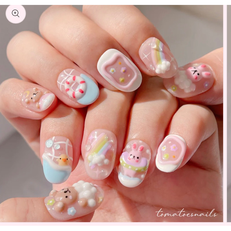 Móng úp thỏ gấu mây