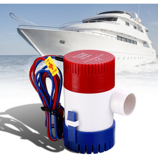 Máy Bơm nước 12V 24V bơm đáy tàu thuyền hồ cá, sàn nhà công suất cao 1100GPH dây đồng, bơm cao 4 mét