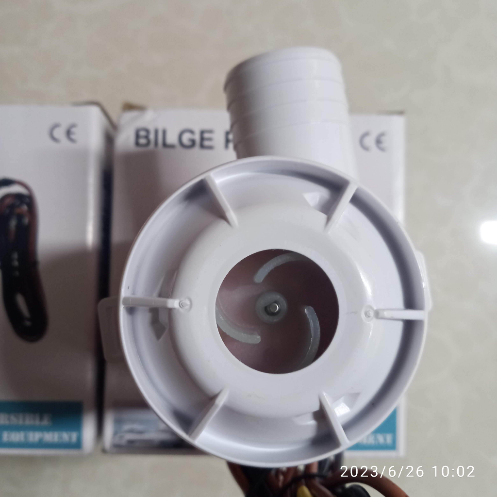 Máy Bơm nước 12V 24V bơm đáy tàu thuyền hồ cá, sàn nhà công suất cao 1100GPH dây đồng, bơm cao 4 mét