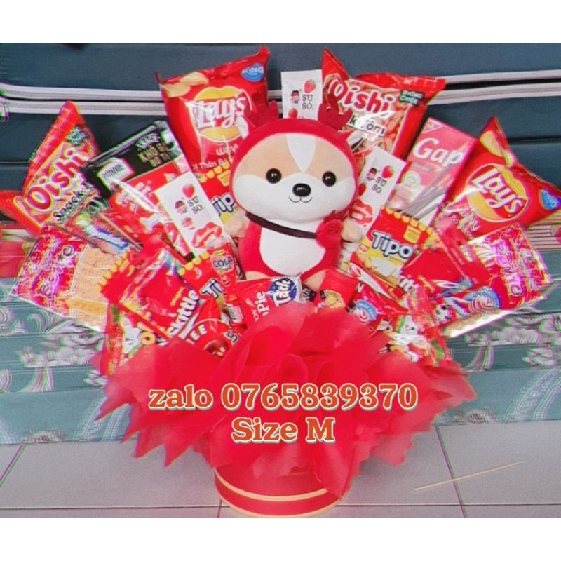 Bó hoa gấu bông, bó hoa bánh kẹo, quà tặng sinh nhật cho nữ,cho nam , cho bé gái, quà tốt nghiệp