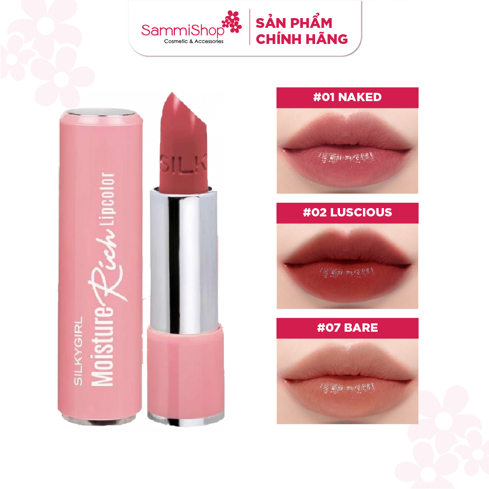 Silky Girl Son dưỡng Moisture Rich Lipcolor 3,2g