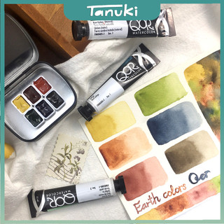 [TANUKI ART] Pocket màu nước QoR Earth Color/ High Chroma