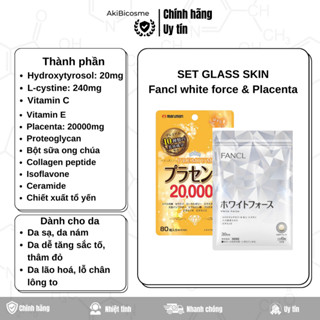 Set tiết kiệm Fancl White Force & Placenta