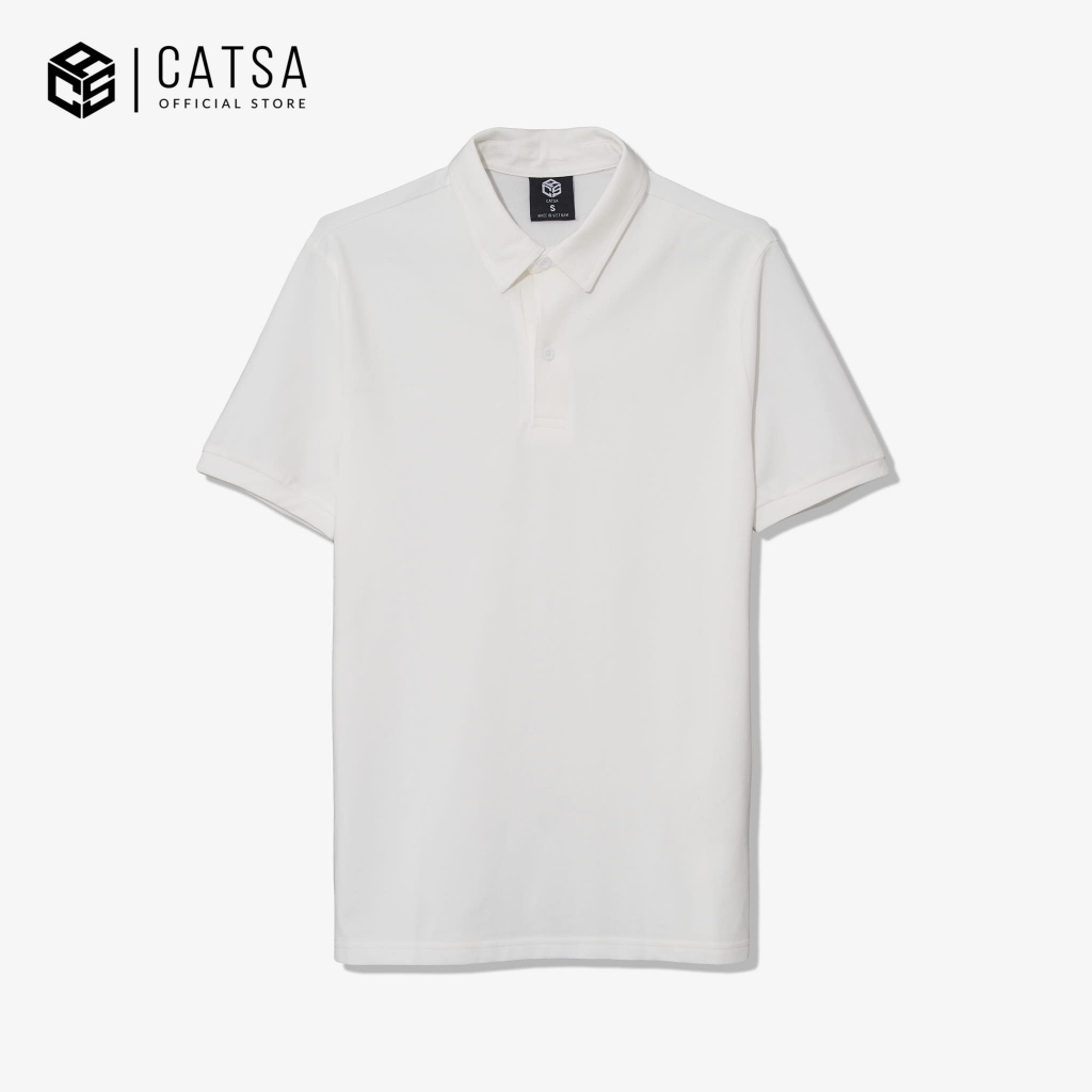 Áo thun polo nhiều màu CATSA 100% cotton thoáng mát, thấm hút mồ hôi ATP205 - 208 - 211 - 215 - 213 - 219