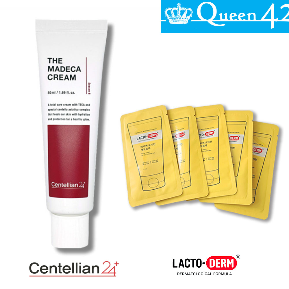 Madeca Cream  + Lactoderm mini kits, Moisturizer Facial Cream, Dongkook Lacto derm Korea