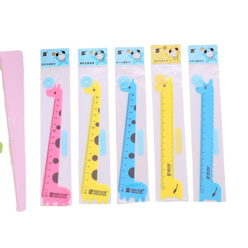 Thước kẻ hưu cao cổ cute 15cm quà tặng học sinh